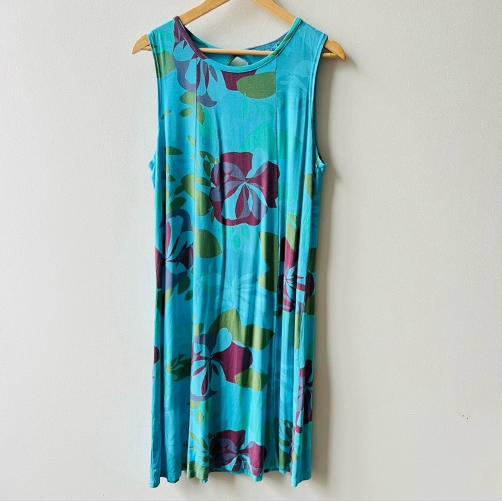 Fresh Produce Medium Luna Blue Chloe Fresh Blossoms Key Hole Dress Medium - Picture 3 of 4